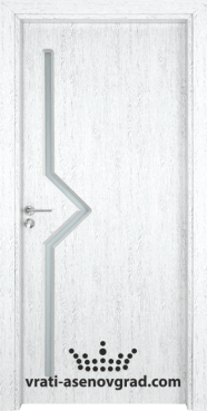 Стъклена интериорна врата Гама 201, цвят Бреза