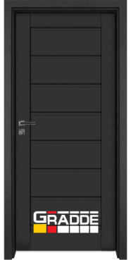 Интериорна HDF врата, модел Gradde Axel Voll, Антрацит Мат