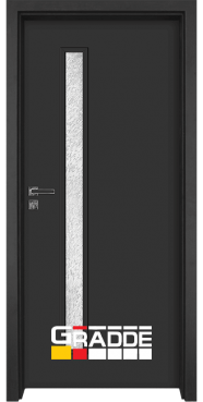 Интериорна HDF врата, модел Gradde Wartburg, Антрацит Мат