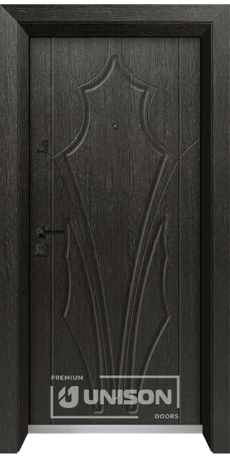 Vhodna Vrata Unison Optima 4535p M Cherna Mura Side B