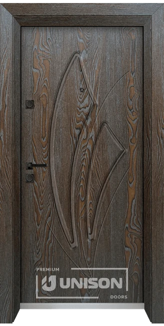 Vhodna Vrata Unison Optima 4553p R Palisandar Side B