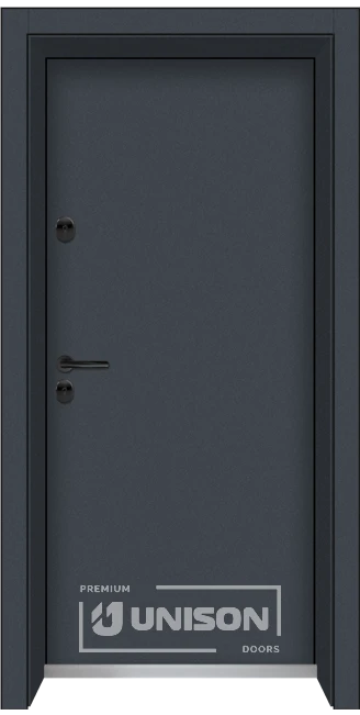 Входна врата Unison Clima, Basic, цвят Графит