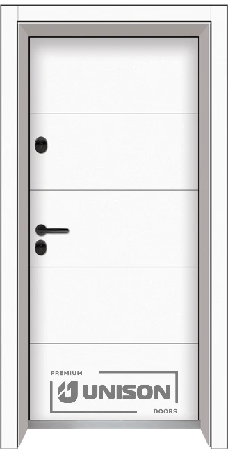Входна врата Unison Clima, Pro, цвят Бял мат